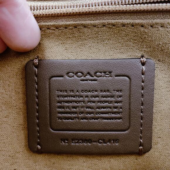 Coach CL416 Morgan Square Crossbody Bag IN IRIS - Picture 4 of 10